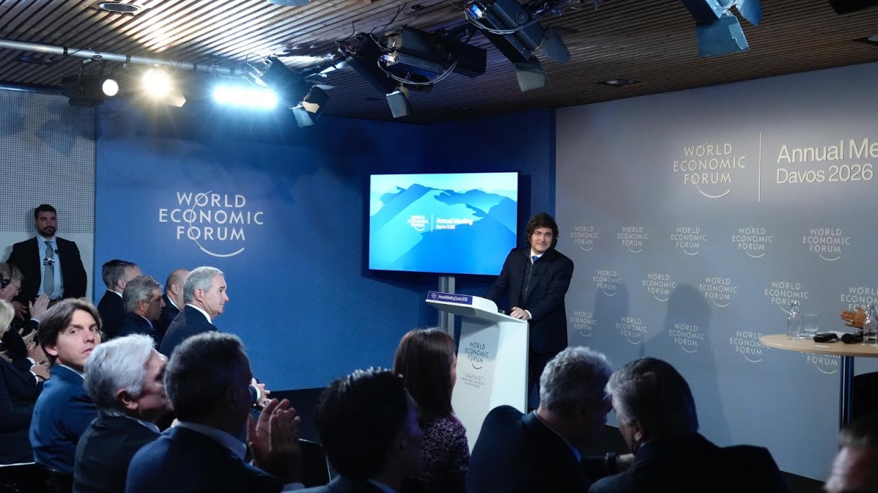 Javier Milei expone en el Foro Económico de Davos