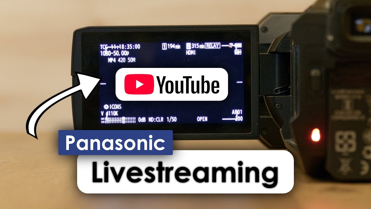 Livestreaming mit der Panasonic HC X1500 - Anleitung