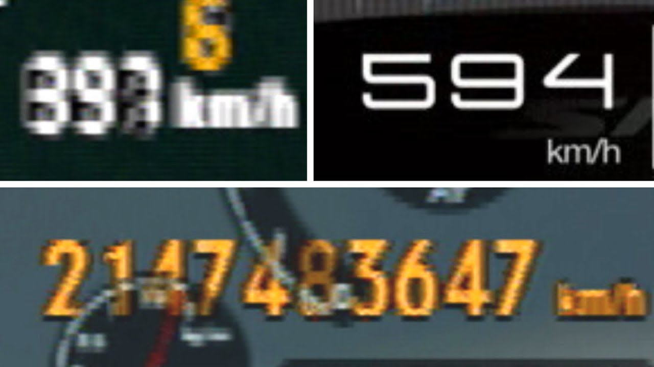 ゲーム界最速のクルマTOP10 Top Speed Record in 10 Games