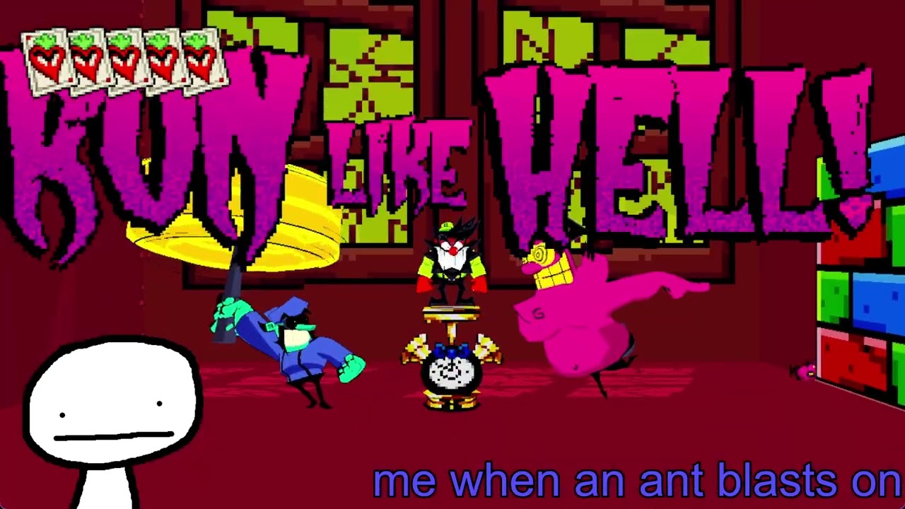 a person who has never played antonblast attempts antonblast 64's run like hell