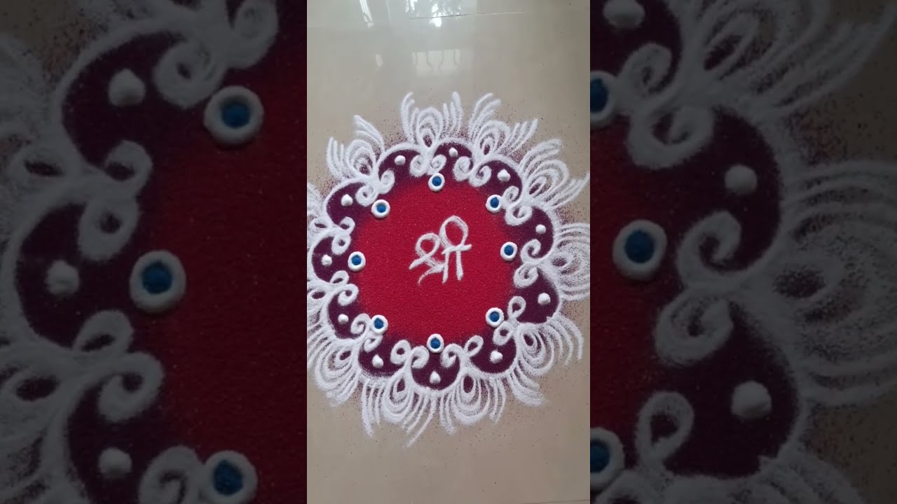 attractive rangoli design
