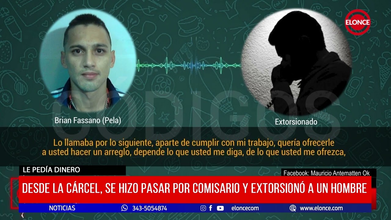 Desde la cárcel, se hizo pasar por comisario y extorsiono a un hombre