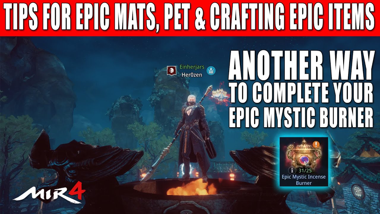 Mir4 - Another way to get EPIC MATS & EPIC PET | Daily routine for crafting epic items | Mir4 Guide