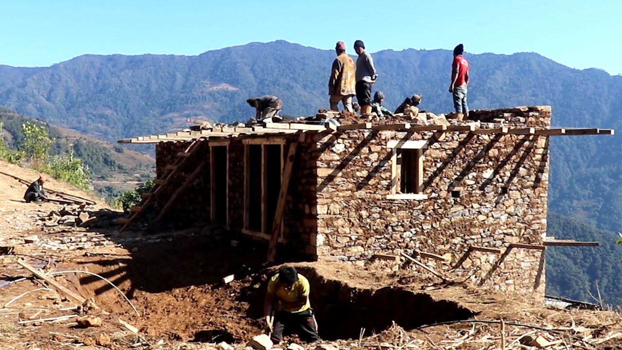 Building A New HOUSE in the village