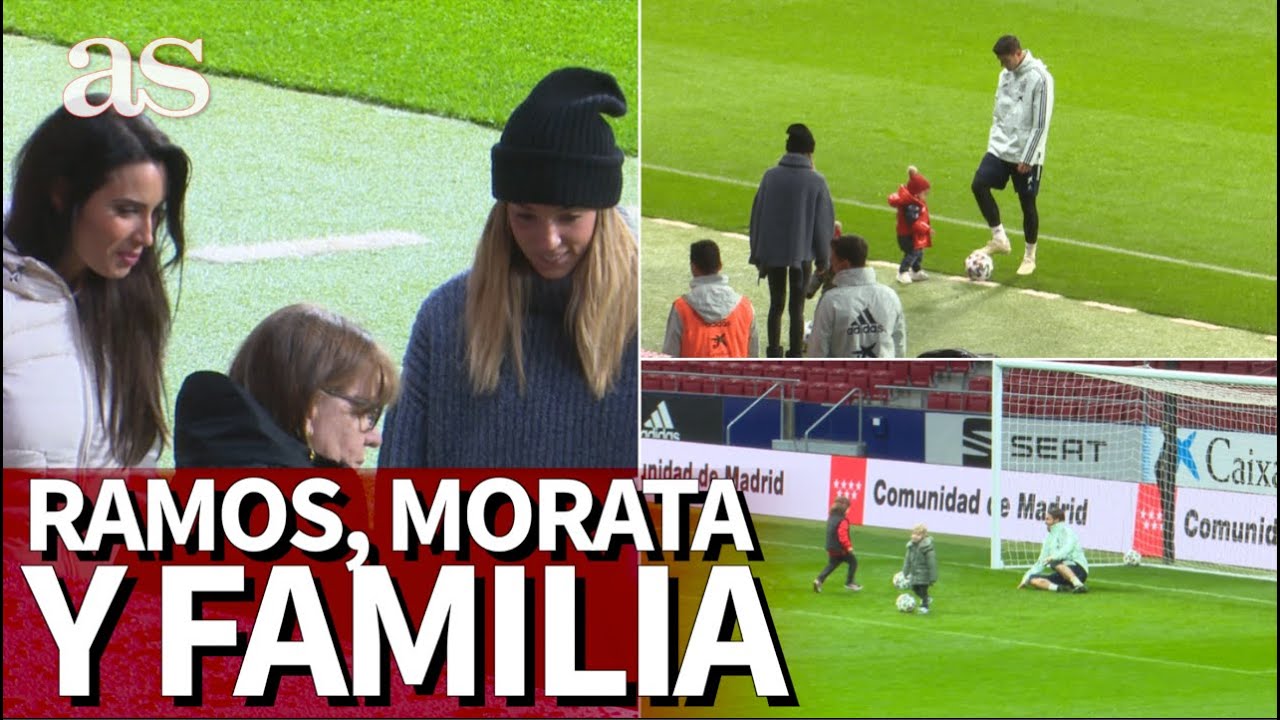 Pilar Rubio, Alice Campello y los hijos de Ramos y Morata, protagonistas del entreno | Diario AS