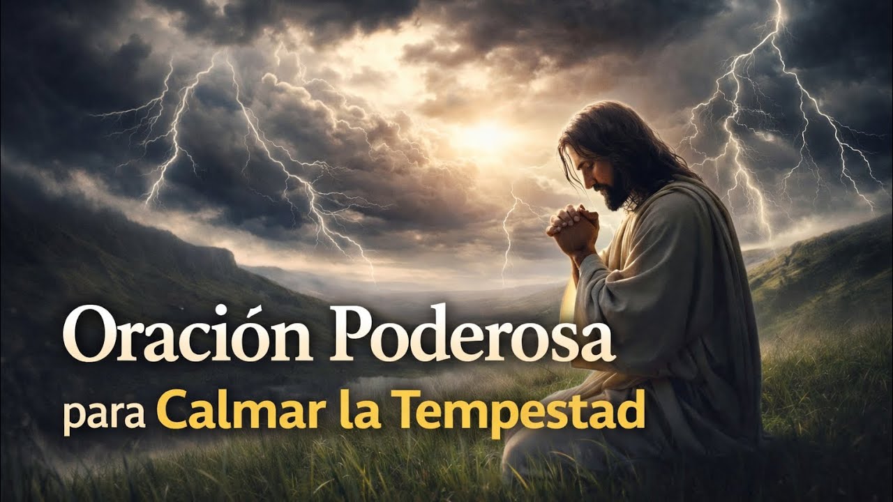 ORACIÓN PODEROSA PARA CALMAR LA TEMPESTAD|Clamor a Dios en Momentos de Tormenta y Angustia. #oracion