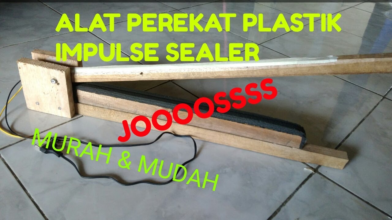 Membuat alat perekat plastik sendiri, murah & mudah, hasil joooosss