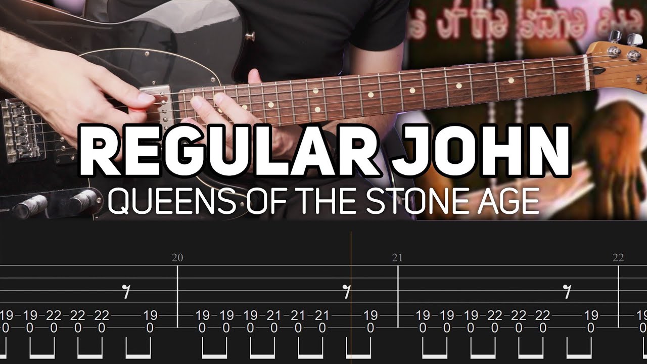 Queens Of The Stone Age - Regular John (Guitar lesson with TAB)