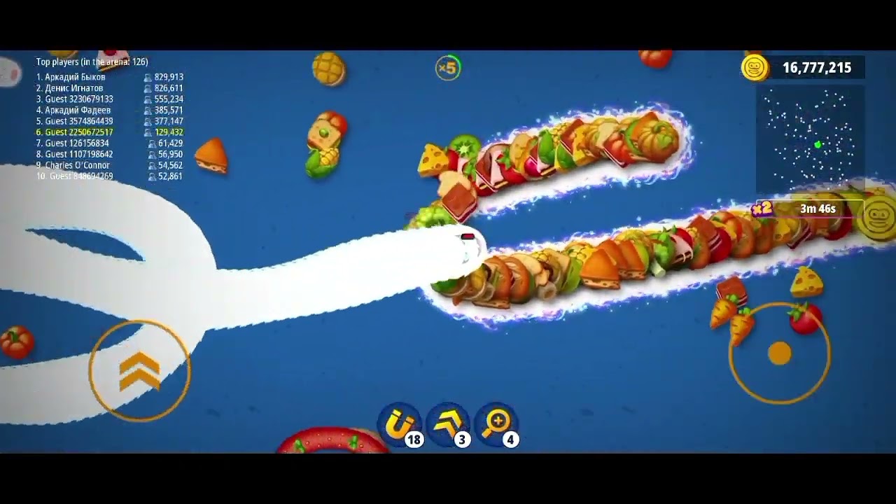 💀💀Worm zone io best game play#ytvideo#snacklite #gamergirl💀
