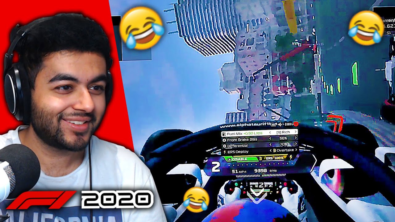 WALL-RIDING & UPSIDE DOWN AT MONACO GP on the F1 2020 Game!