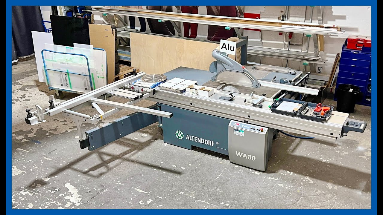 SOLD - ALTENDORF WA 80 TE - 3.200 mm - Vorritzer - BJ 2011 - Formatkreissäge Kreissäge Säge