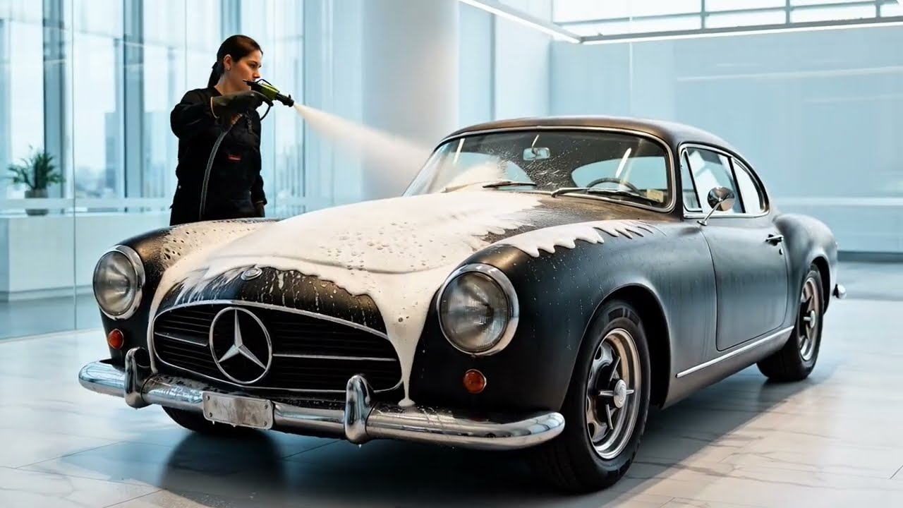 Abandoned 1955 Mercedes-Benz 300SL Gullwing Restored by a Female Mechanic | Satisfying ASMR Rebuild