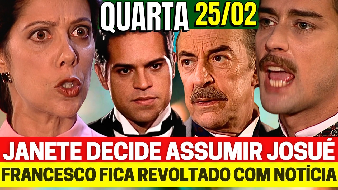 TERRA NOSTRA Capítulo de Hoje QUARTA 25/02 - Resumo Completo Novela Vale a Pena Ver de Novo Globo