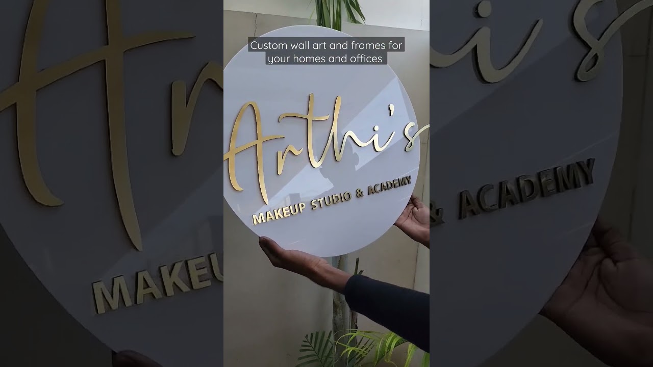 Custom name signs for homes and offices #signage #office #homedecor