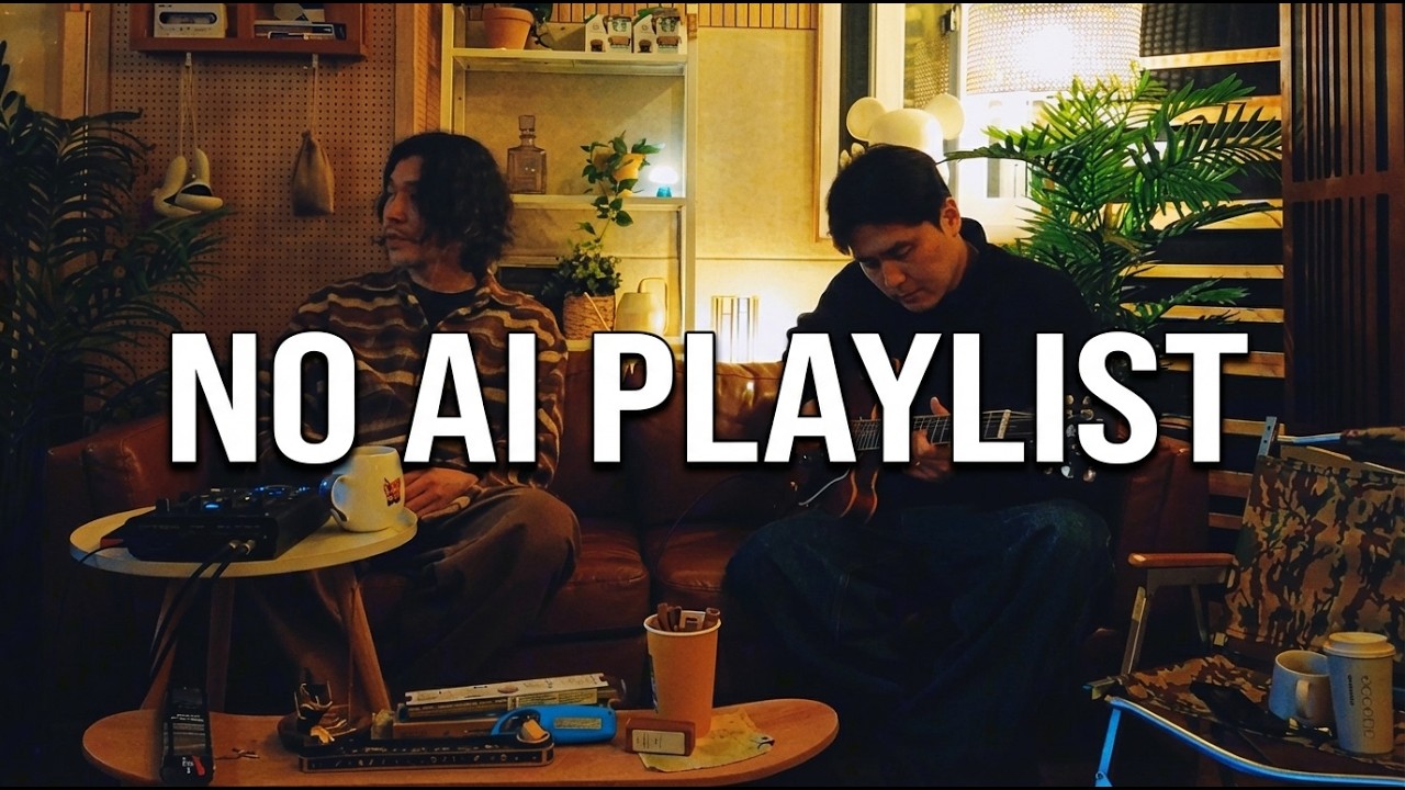 No AI Music Playlist | Ambient Lofi for Relaxing, Meditation & Sleep