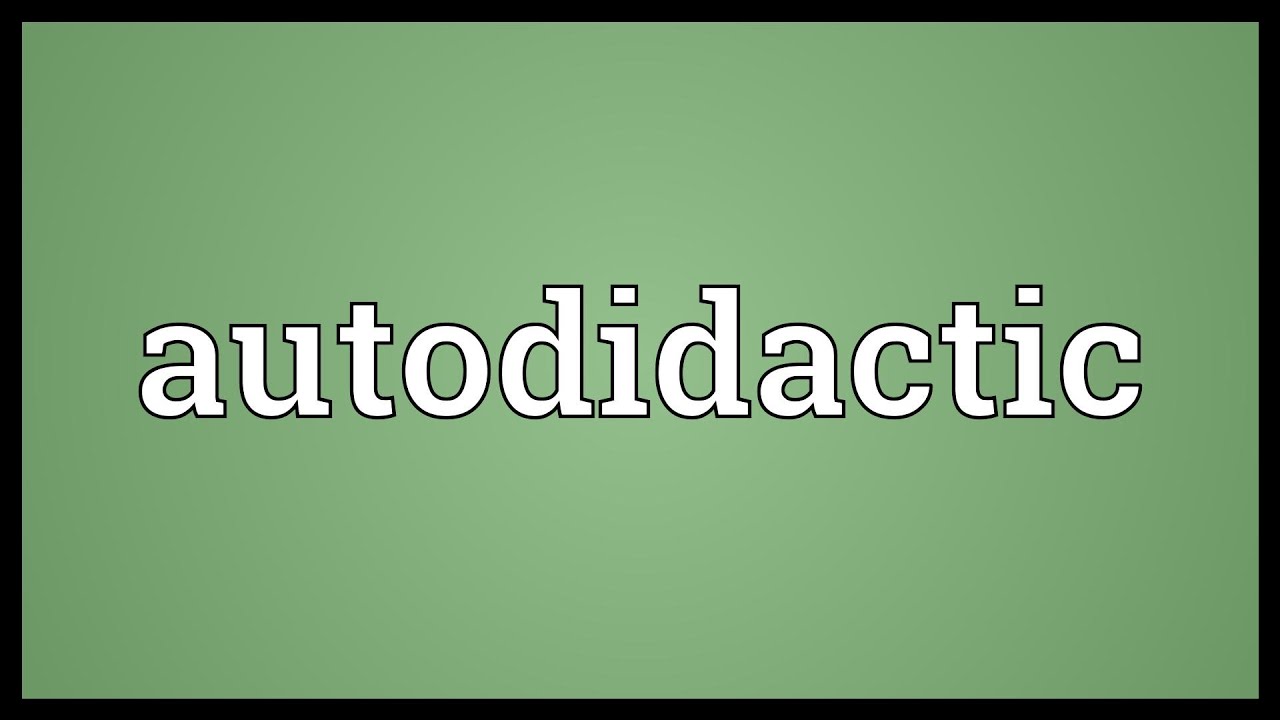 Autodidactic Meaning