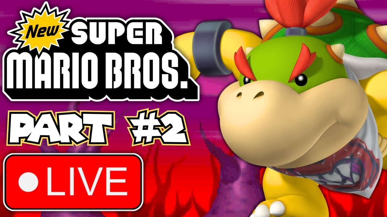 LIVE: New Super Mario Bros. DS – Episode 2 – Worlds (5-8) 100%! (Nintendo DS)