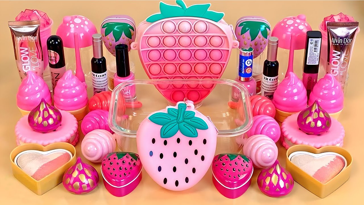 BEST of COLLECTION PINK SLIME 112 ⭐🥰⭐ 💯% Satisfying Slime Video.