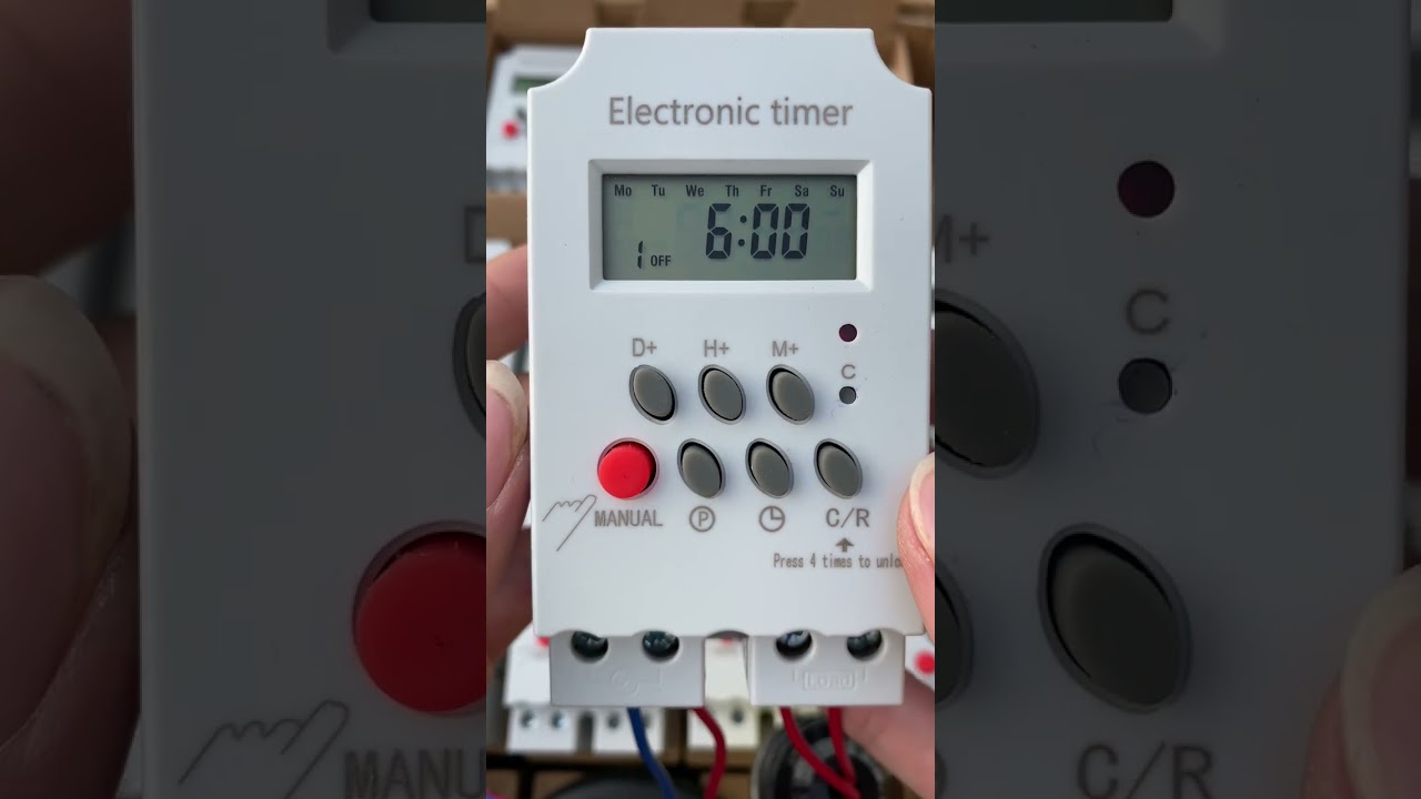 Cách cài đặt bộ hẹn giờ bật tắt đèn, máy bơm / 0989716095
