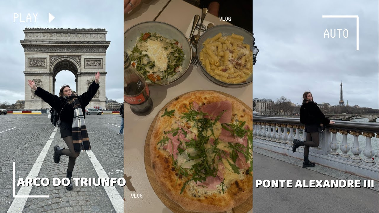 VLOG PARIS 3 - UM DIA COMIGO NA RUA MAIS FAMOSA DE PARIS CHAMPS ELYSEES E ARCO DO TRIUNFO