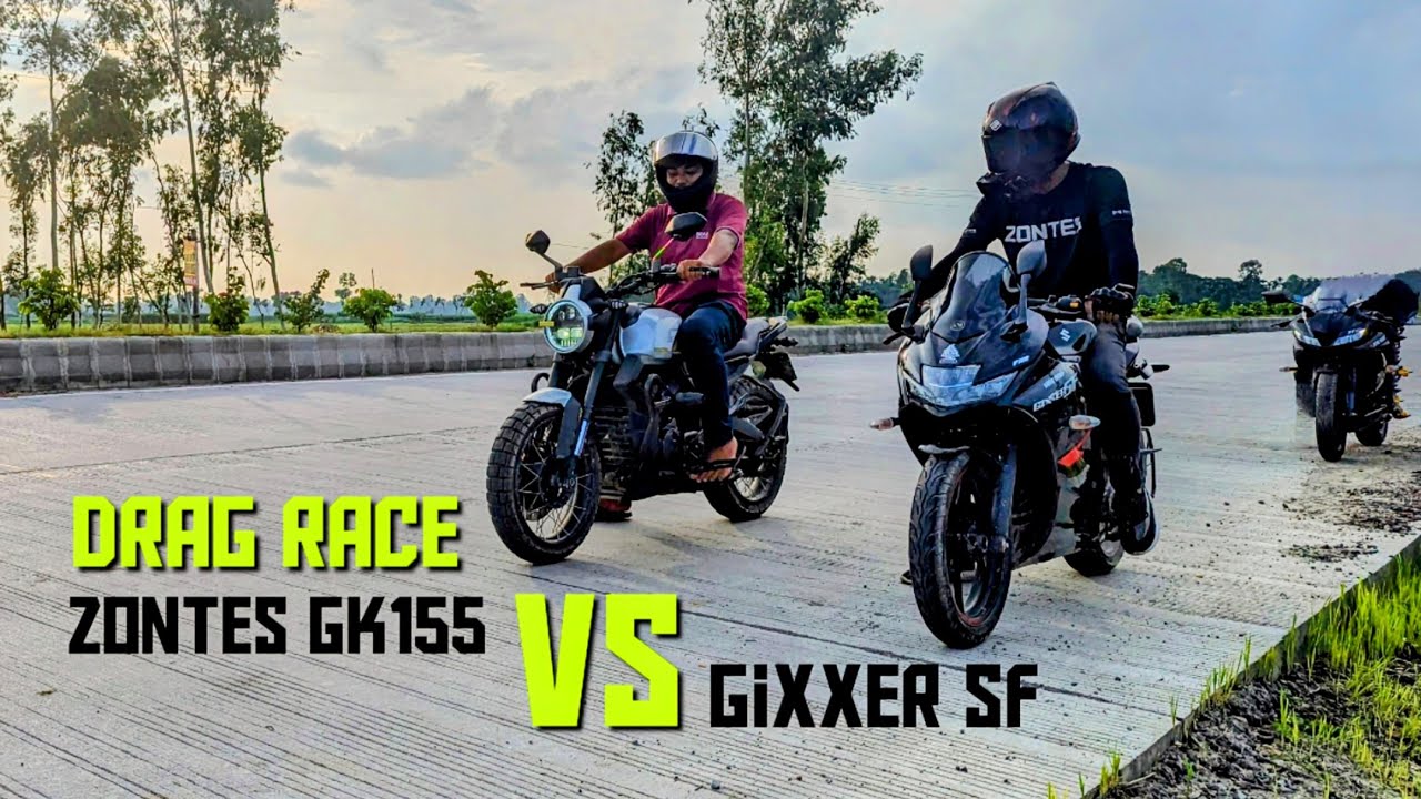 Zontes GK 155 vs Suzuki Gixxer SF Fi ABS Drag Race | BikeLover