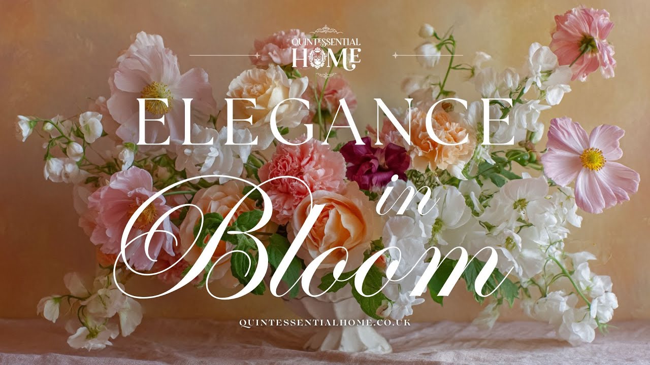 Elegance in Bloom • Calm Piano Instrumental Music • TV Background with Flowers • Quintessential Home