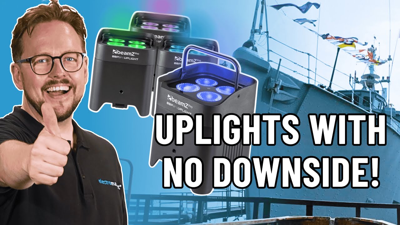 Light Up Your Event! BeamZ BBP54 Battery Powered Weatherproof Wireless Uplighter