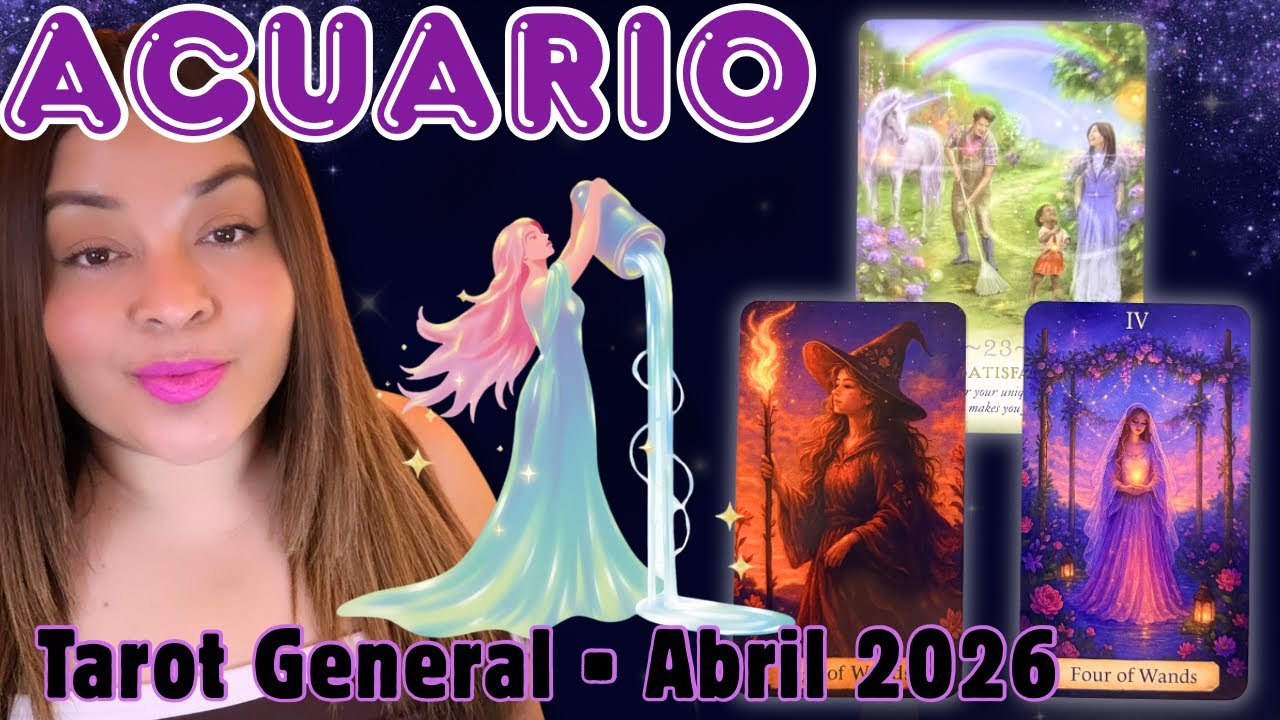 ACUARIO♒️Con tan buenisima predicci&oacute;n para tu mes Abril, hasta olvidar&aacute;s los tropiezos de marzo😍WOW