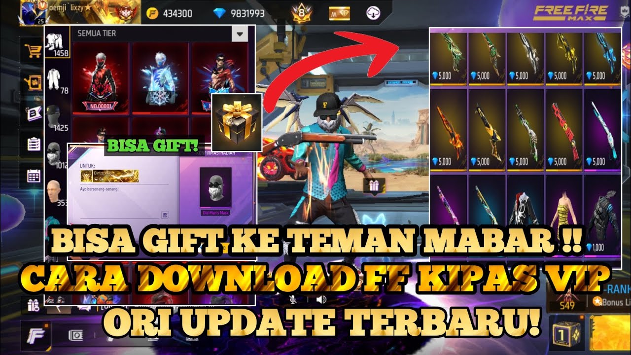 FF KIPAS NEW UPDATE BISA GIFT TERBARU🥰❗👊