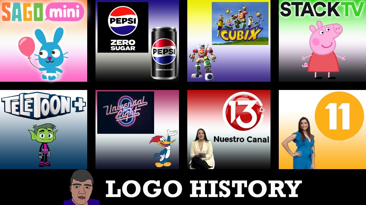 LOGO HISTORY - Cubix, StackTV, Sago Mini, Universal Eight, Pepsi Zero Sugar, Télétoon+ & More...