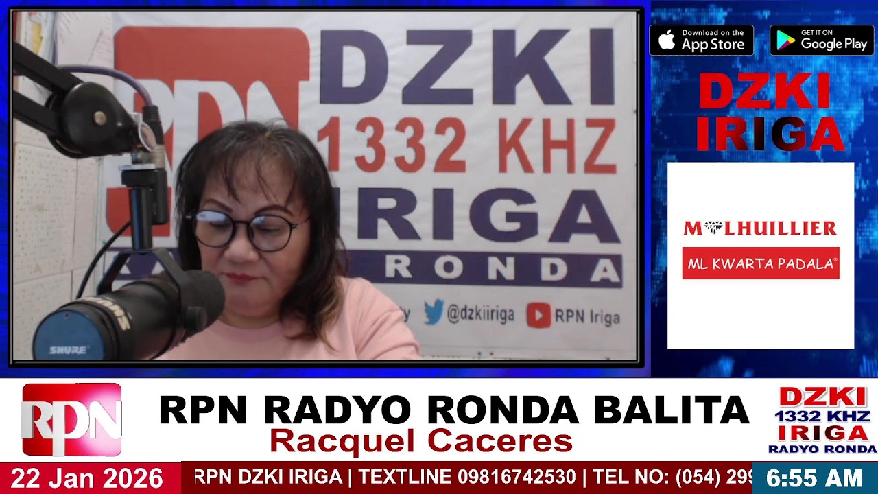 RPN RADYO RONDA BALITA (Umaga)| JAN 22, 2026