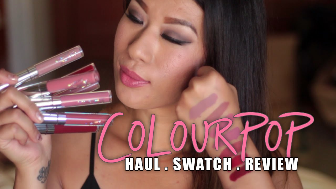 ColourPop Haul & Swatches! Shadows, Blushes, HiLiter, Lippie Stix, and Ultra Mattes!