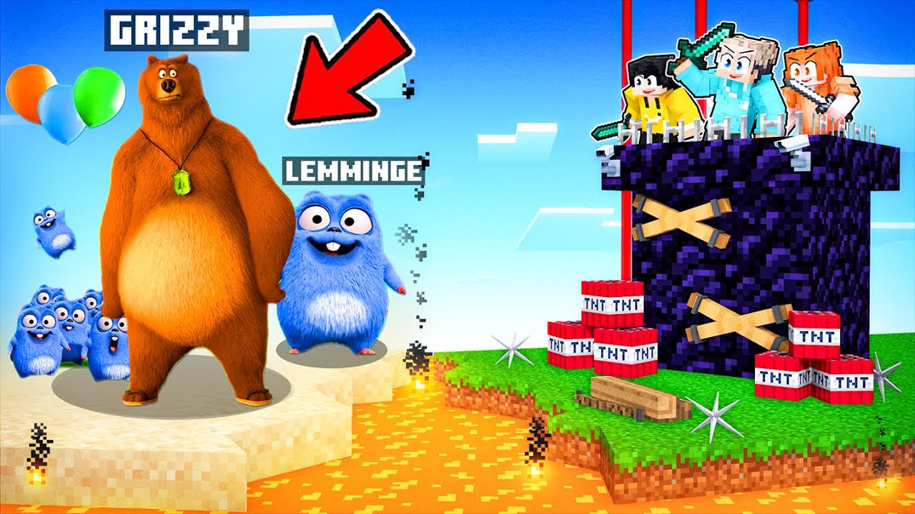 GRIZZY & LEMMINGE vs SICHERSTES HAUS in Minecraft !?
