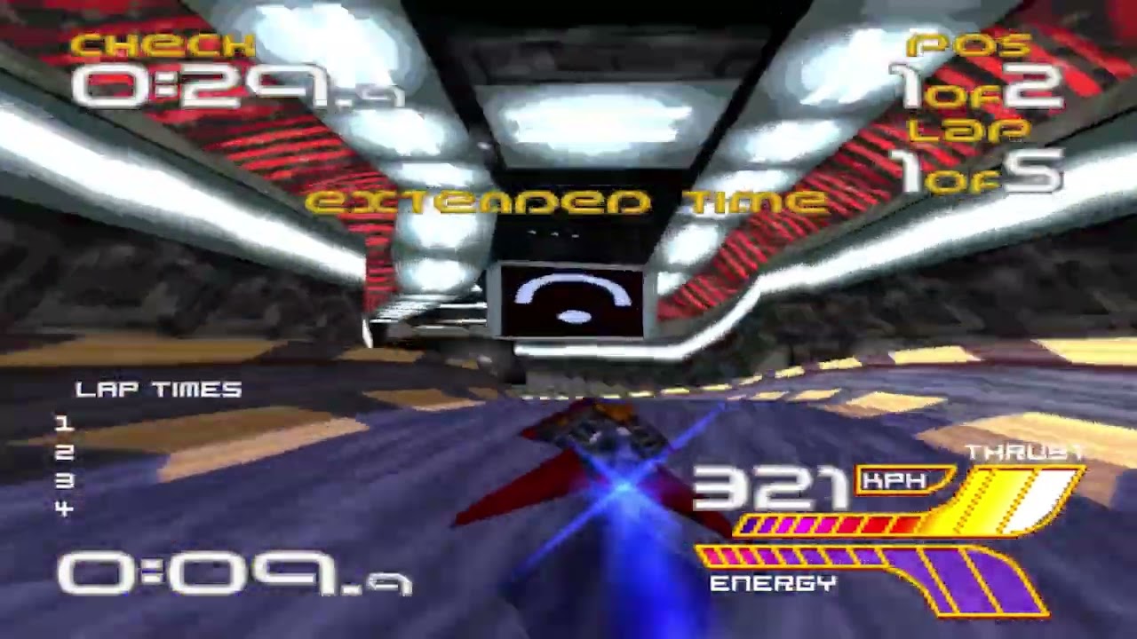 WipEout XL - Talon's Reach - Piranha (Phantom) - Time Trial (No Wall Hits)