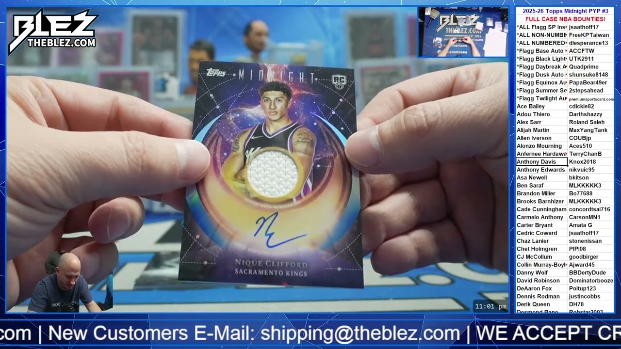 2025-2026 Topps Midnight FULL CASE BREAK #3 Pick Your Player