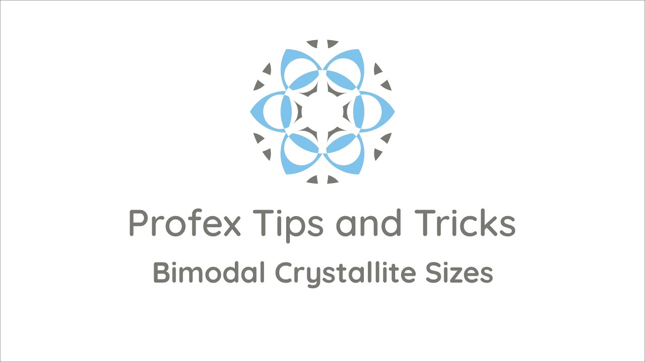 Profex Tips and Tricks: Bimodal Crystallite Sizes