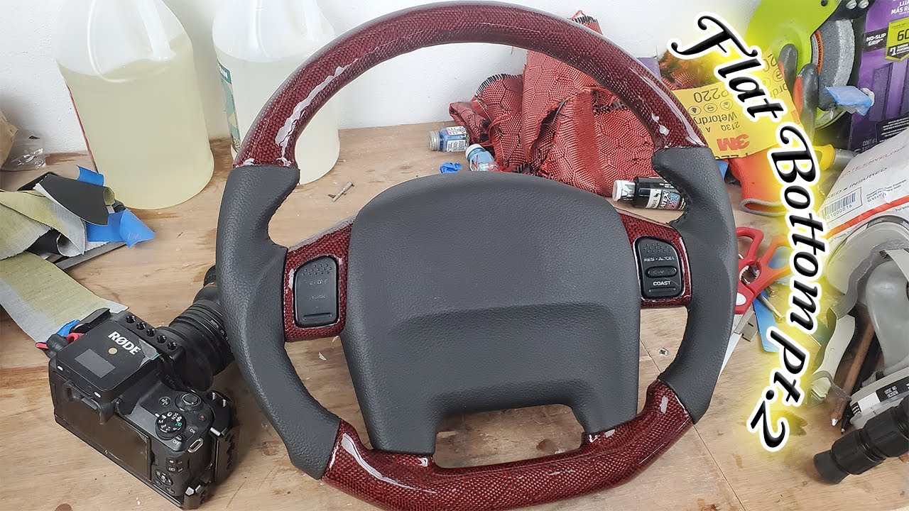 How to make - flat bottom carbon fiber steering wheel - from scratch pt.2