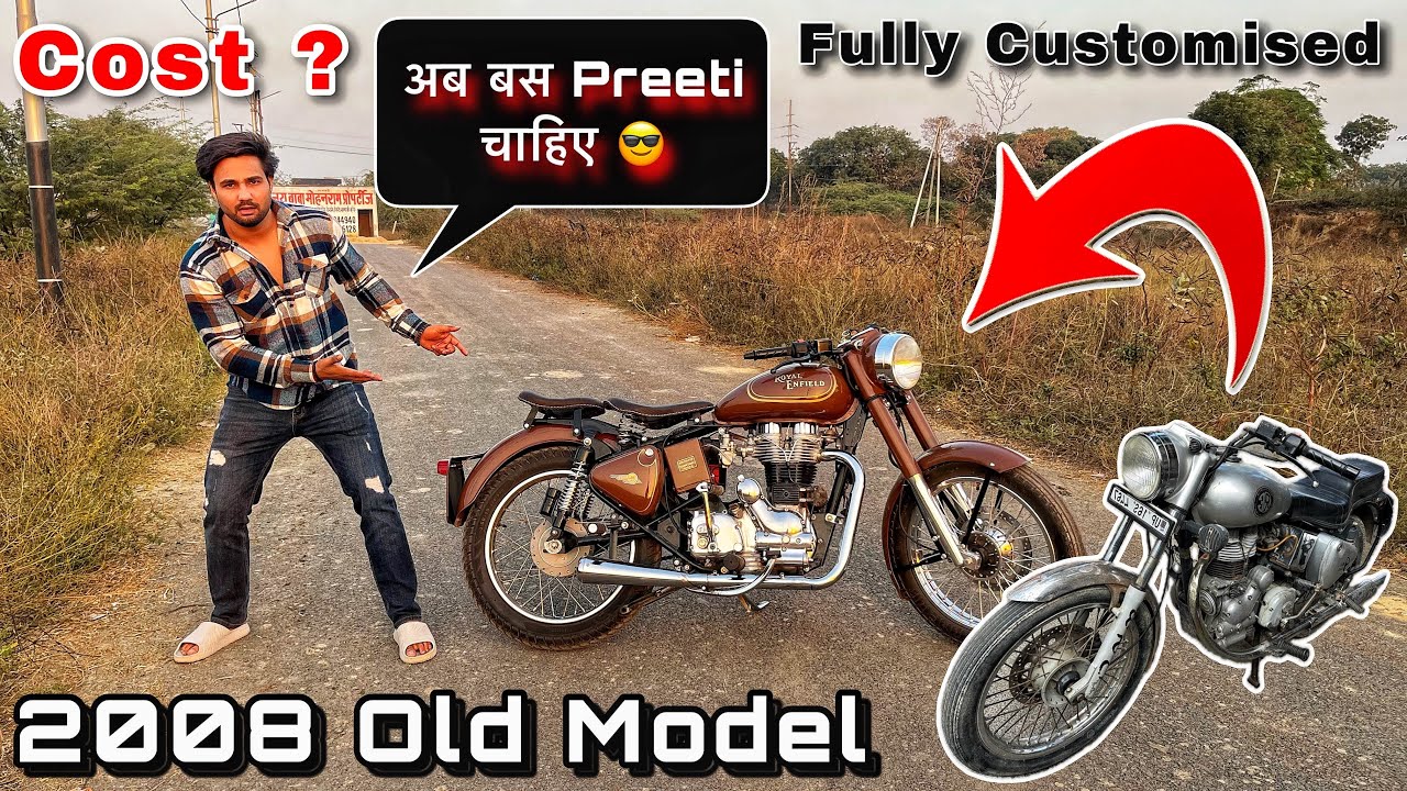 Bullet Electra Converted to Kabir Singh Style Bullet 😎 || Fully Customised 🔥 || Modification Cost?