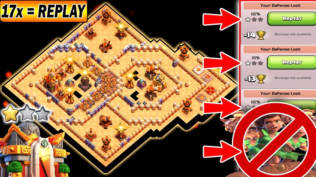 Only *1 Star* Town Hall 16 Base With Link + Replay | Th16 *Anti 2 Star* Base | 1 Star legend Base