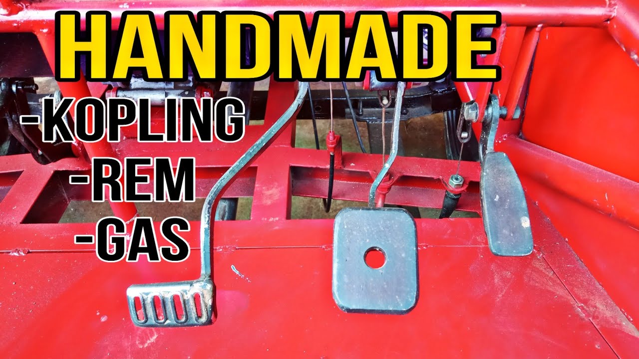 CARA MUDAH MEMBUAT PEDAL KOPLING,REM DAN GAS PADA MOBIL RAKITAN MESIN MOTOR