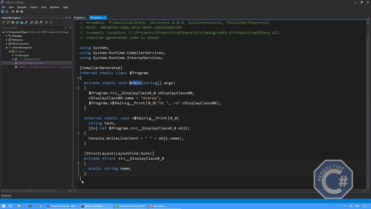 Top Level Statements (C# 9)