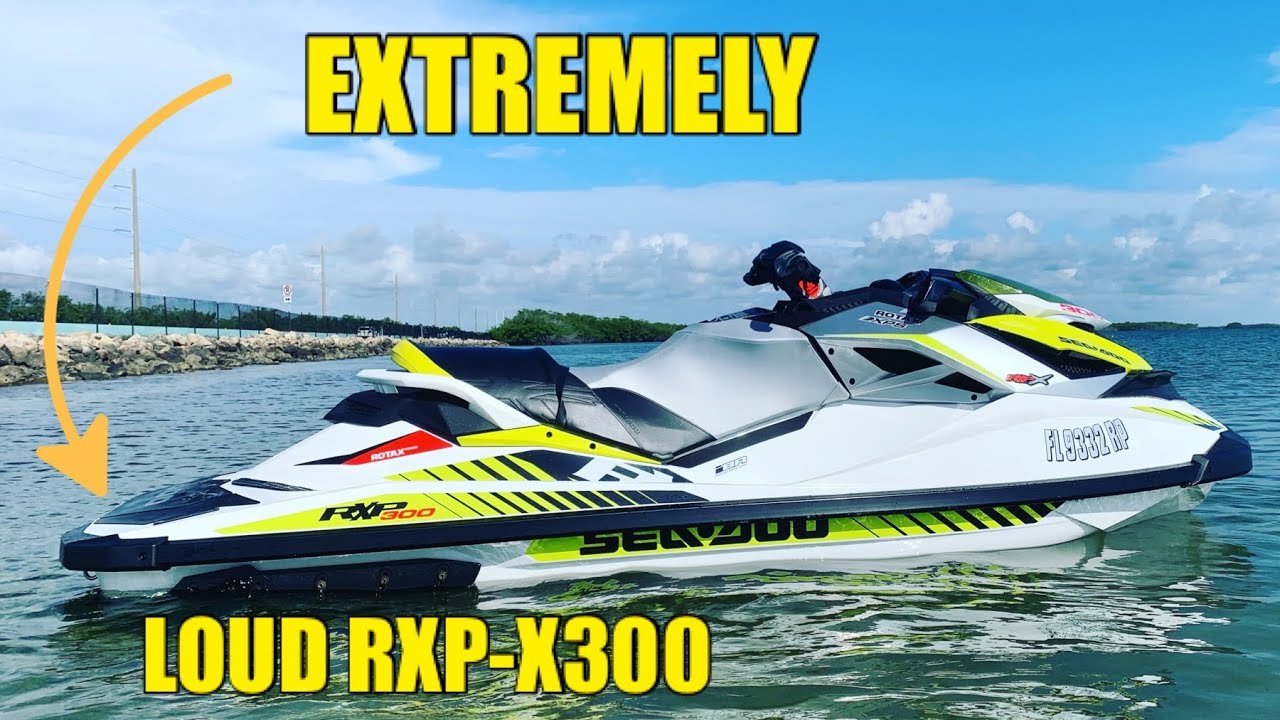 Extremely Loud Sea doo Rxp x 300 Exhaust Supercharged / Riva Racing Thru Hull Exhaust and Waterbox