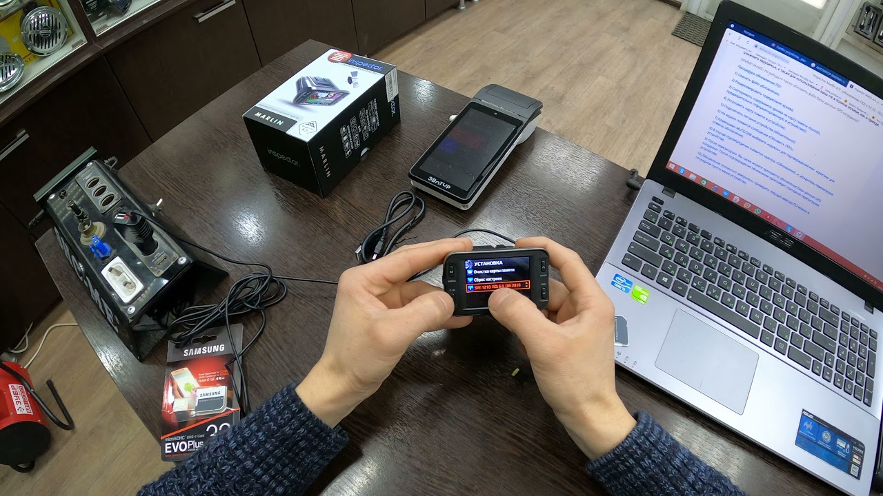 Как обновить ПО и базу камер GPS на любом комбо устройстве и отдельно на  радаре с GPS привязкой .