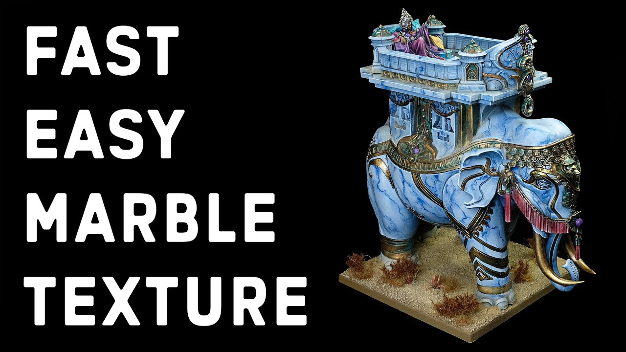 How to Paint Easy Marble Texture for Miniatures | No Blending, No Airbrush | Sorcerer Kings Mahut