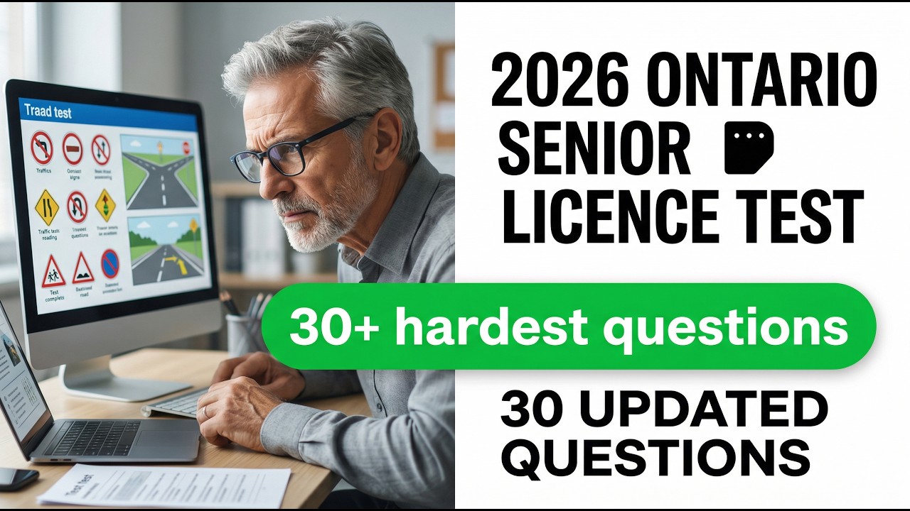 2026 Ontario Senior Drivers Licence Test 30 Updated Questions And Answers
