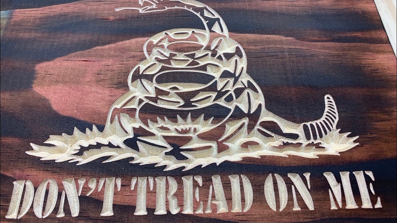Don&rsquo;t tread on me Full cut CNC 90 degree Vbit