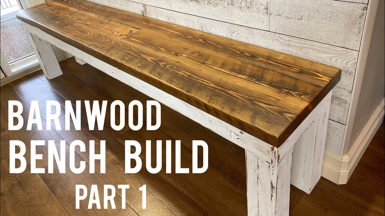 How to build a rustic barnwood bench