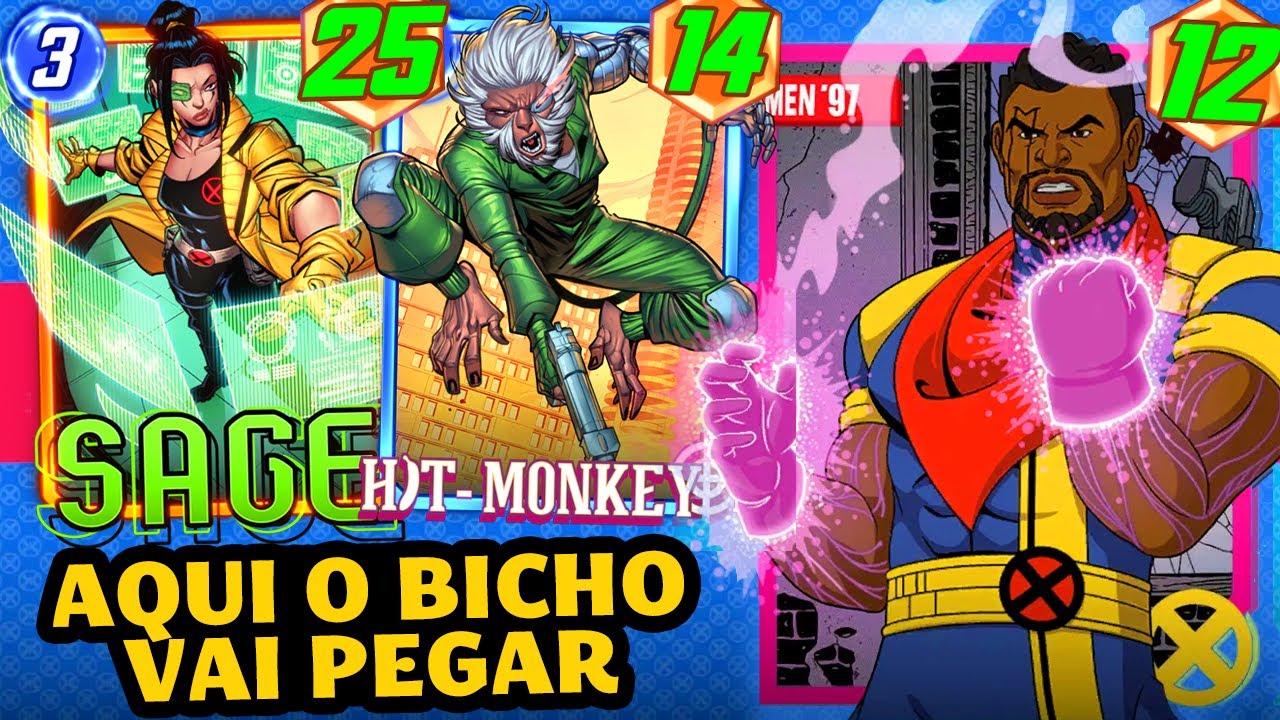 PEQUENOS E PODEROSOS: HIT MONKEY e SAGE PARA FINALIZAR O JOGO [Deck Bounce] |Marvel Snap|