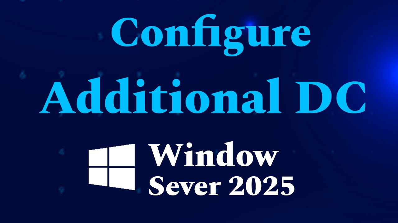 How to configure Additional Domain Controller in window server 2025 | Msolved Tech