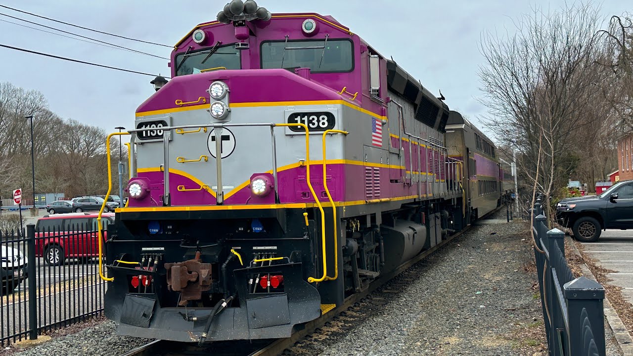 MBTA Commuter Rail on the Newburyport/Rockport Line - March 2024